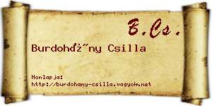 Burdohány Csilla névjegykártya